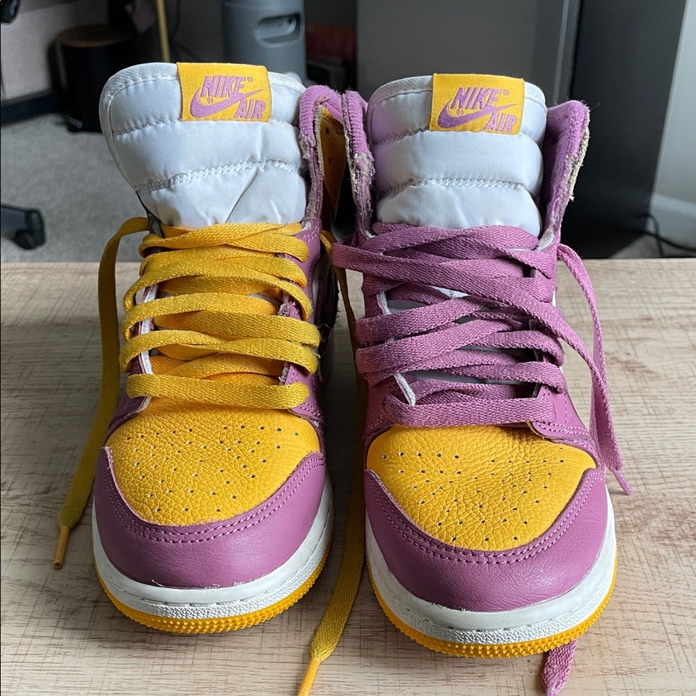 Nike Jordan Kids Sneakers - Yellow and Pink